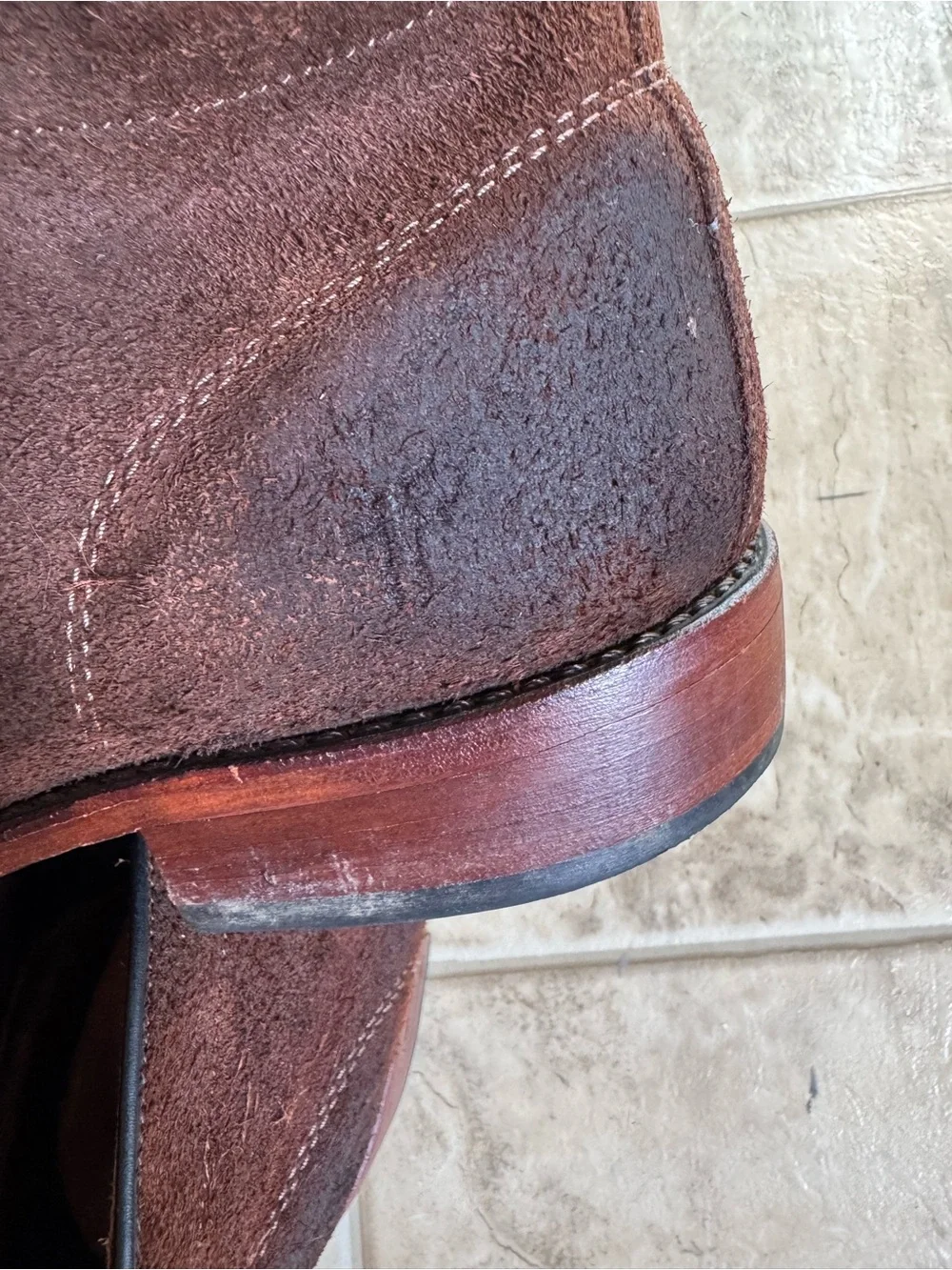 Frye Brown Suede Chukka Boots with Black Laces